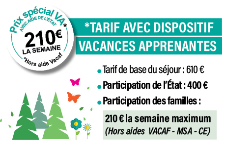Tableau des tarifs